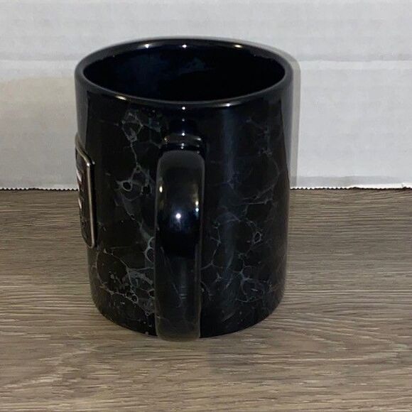 Dale Earnhardt Black Marble Pewter Emblem Cup Mug - Picture 2 of 6